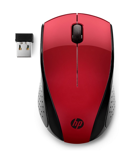 HP miš 220 bežični, crveni, WL, 7KX10AA