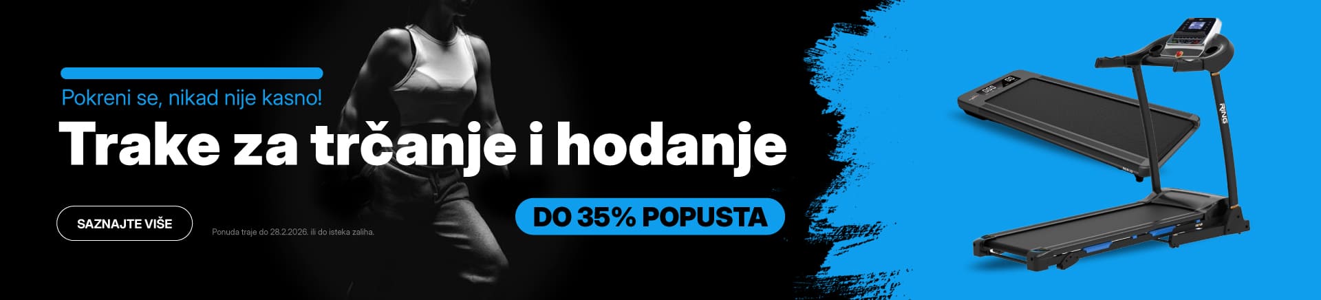 Trake za trčanje na akciji