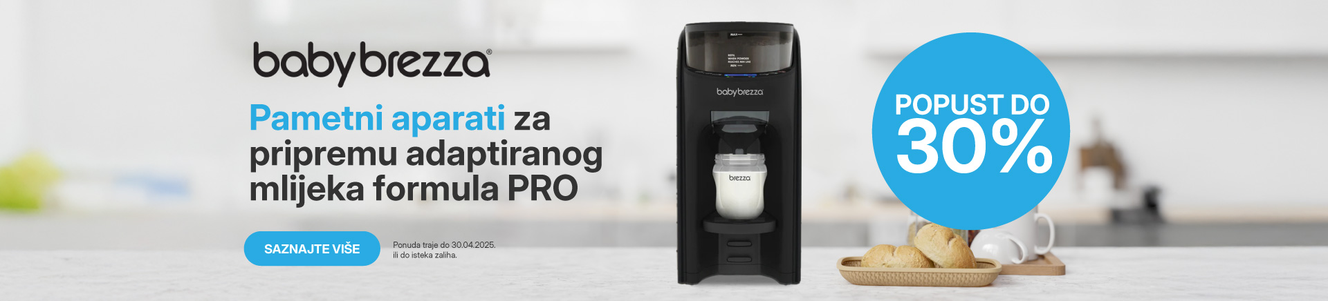 Baby Brezza pametni uređaji za pripemu formula i adaptiranog mlijeka