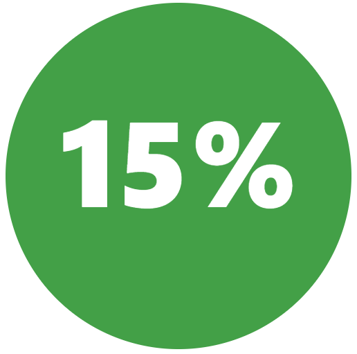 VIVAX -15% sticker