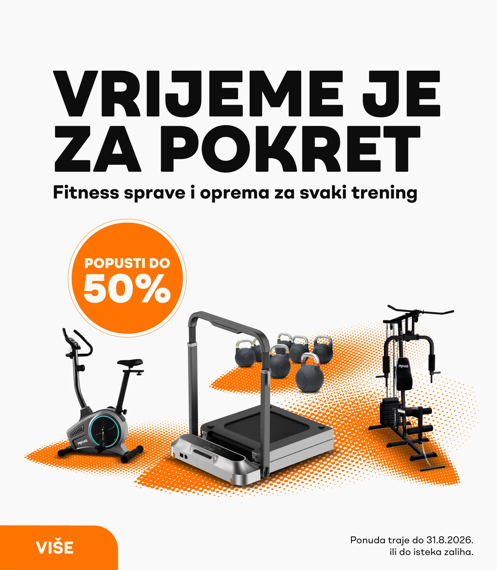 Fitness sprave i oprema na akciji - popusti do 60%