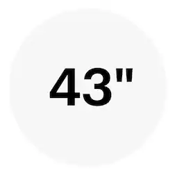 43"