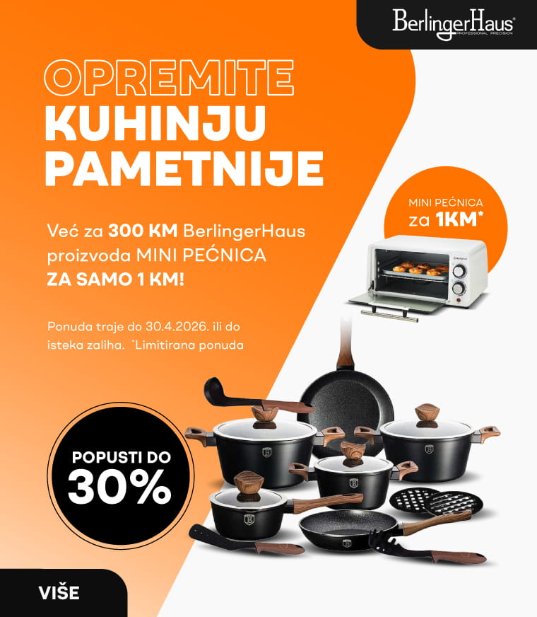Berlinger posuđe na akciji uz poklon mini pećnicu