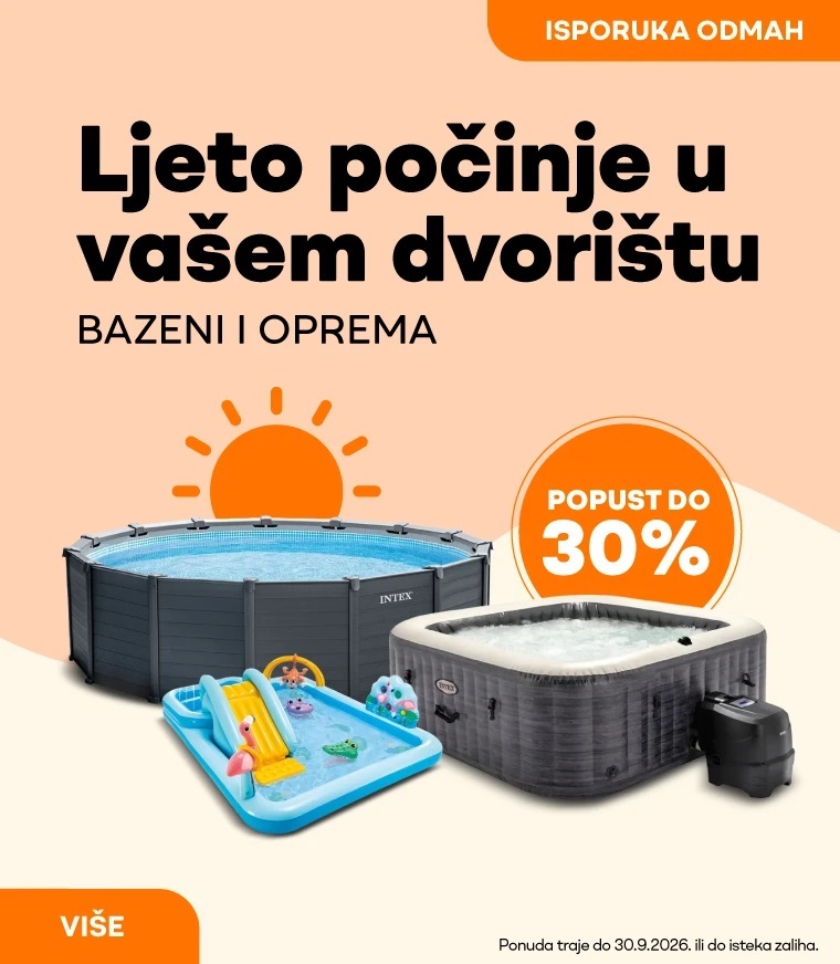 Bazeni i oprema INTEX na fantaasticnoj akciji sa pupusitma do 50%