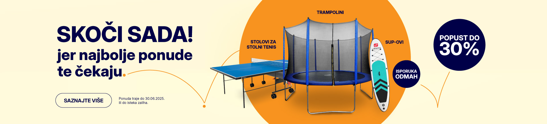 Trampoline na akciji - popust 40%