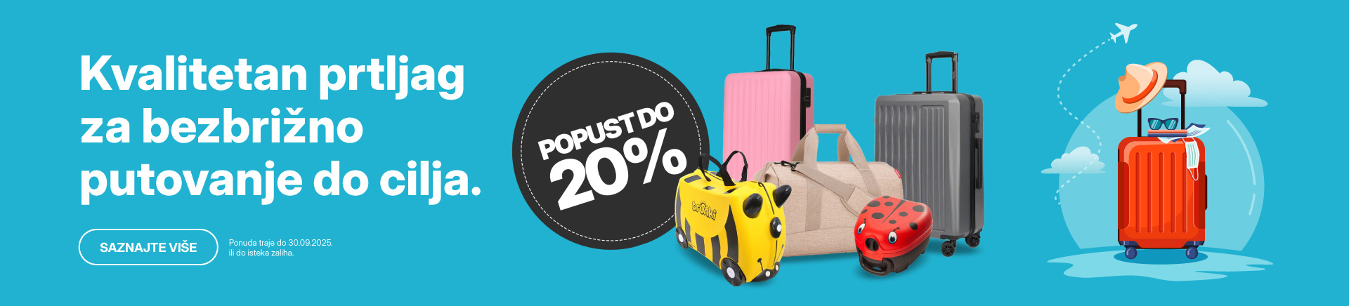 Putni Program Koferi Torbe dječji kofer - akcija i popusti do 20%