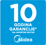 Midea bijela tehnika 10 godina inverter