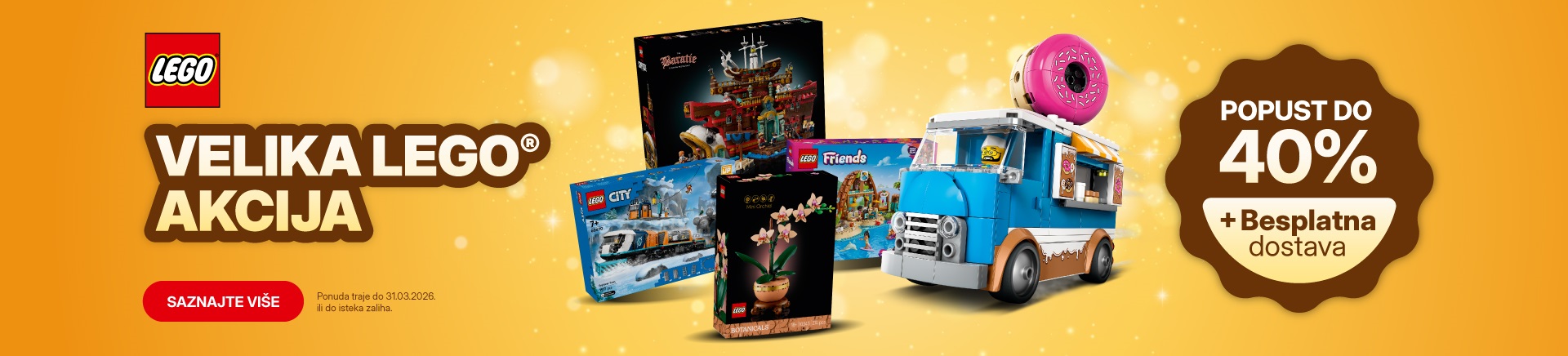 Lego velika akcija uz besplatnu dostavu