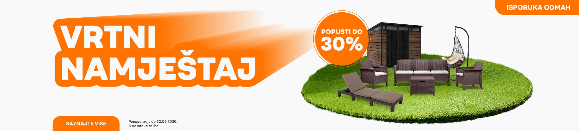 Vrtni i balkonski namještaj na akciji uz popuste do 50%