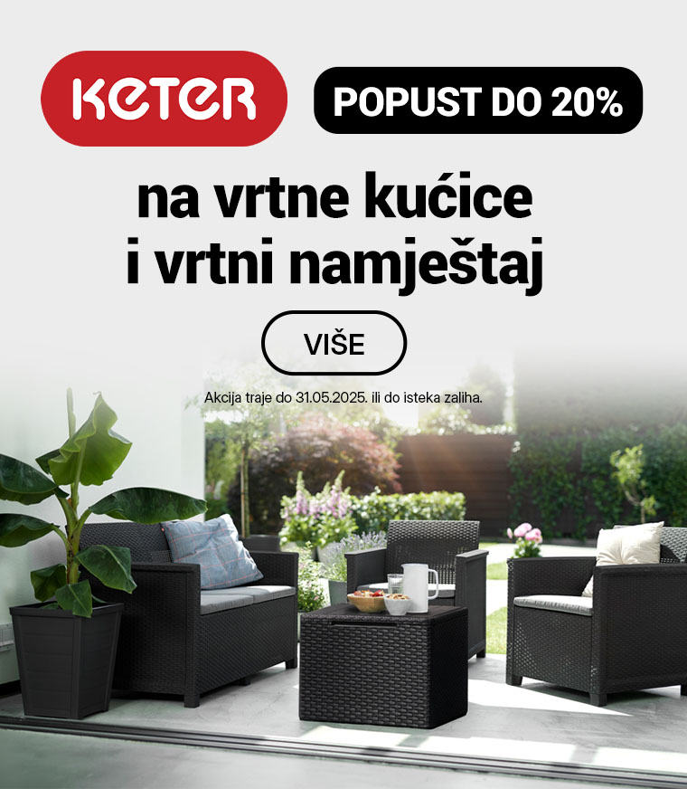 Keter vrtni namještaj i kućice - akcija vrtne opreme