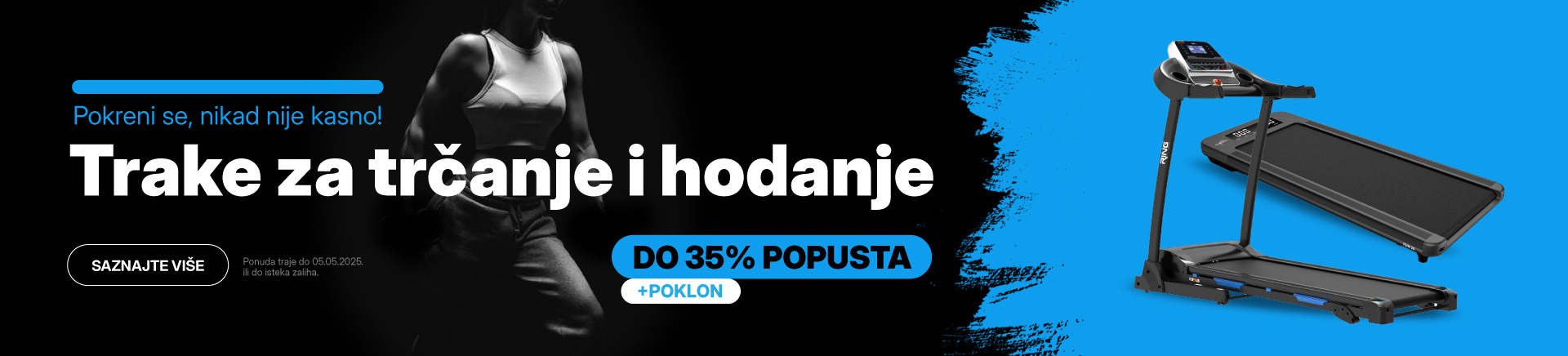 Fitness Trake za trcanje i hodanje uz popuste do 35%  + gratis poklon