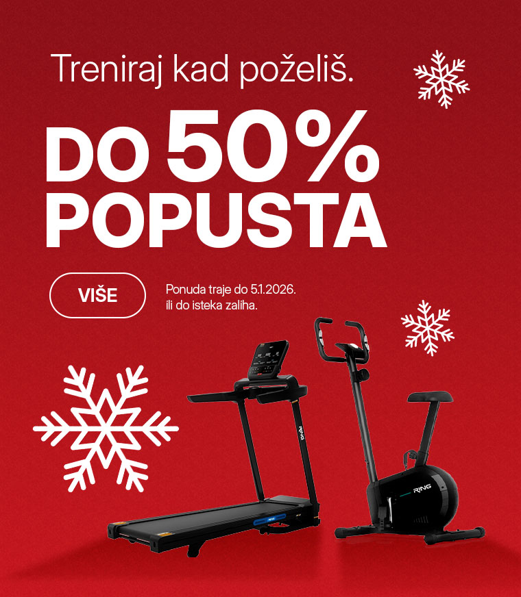 Fitness oprema na akciji do 50% pred novogodišnje praznike