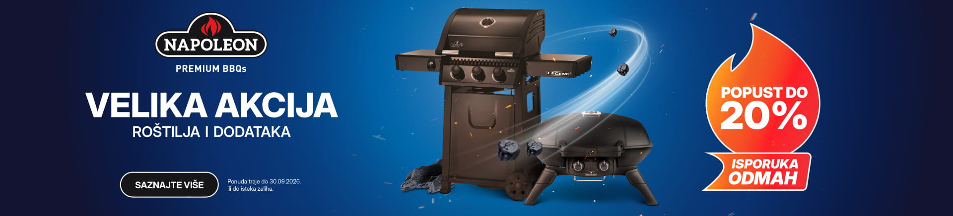 Napoleon roštilji plinski i na ugljen - samo na ekupi.ba - popusti proljetni do 30%