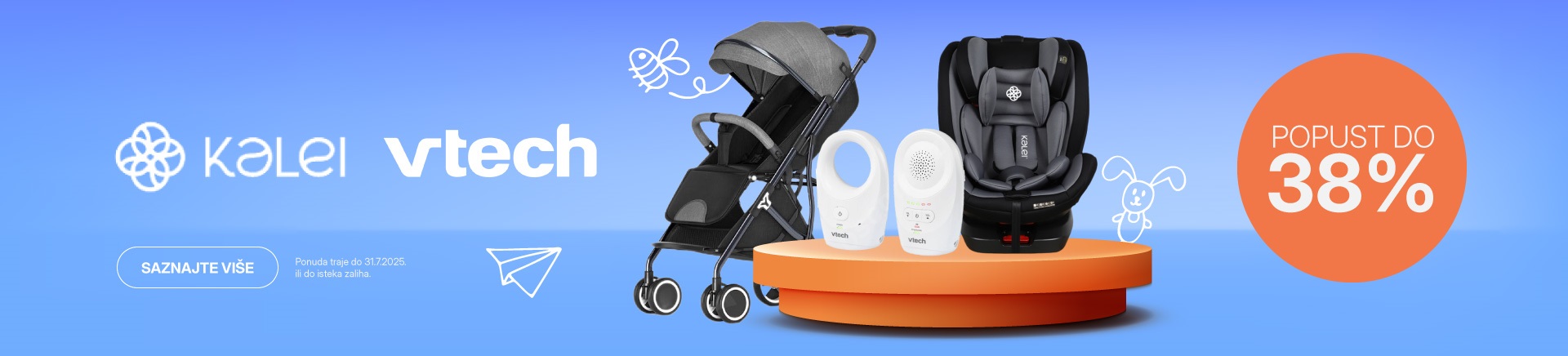 Akcija djecje opreme - popusti Kalei, Vtech
