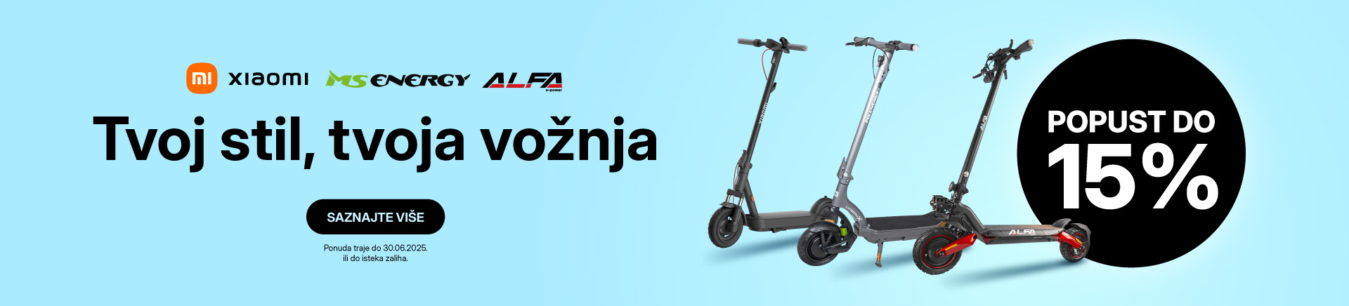 elektricni romobili na akciji popust do 15%