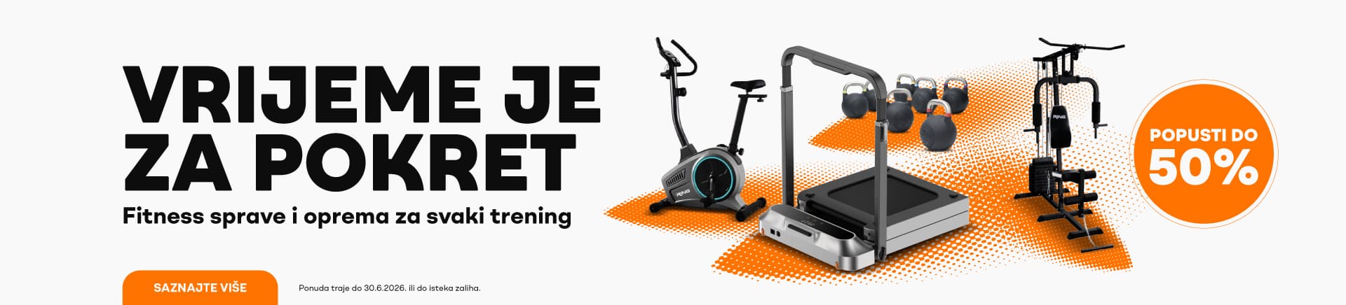 Fitness sprave i oprema na akciji - popusti do 60%