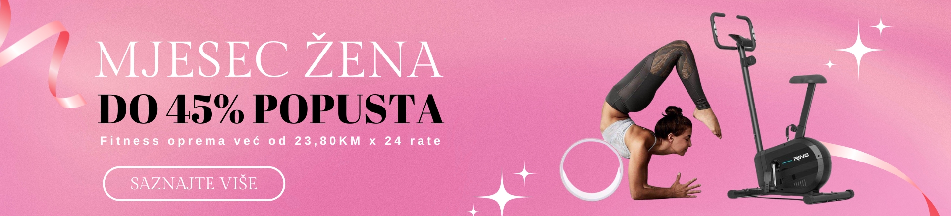 Fitness oprema - akcijske cijene Dan žena