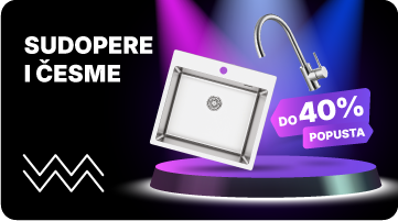 Sudopere i česme do 50% Black Friday