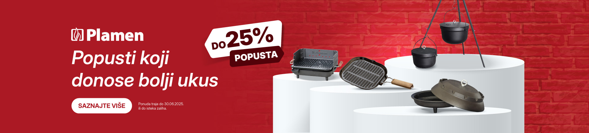 Plamen kotlici, oprema za rostilj i sc - akcija do 20%