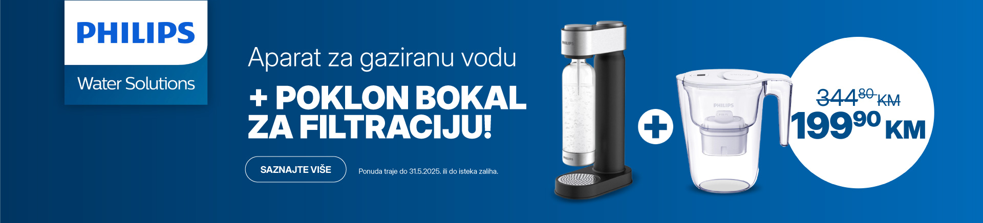 Philips soda aparat + poklon bokal za filtraciju vode - akcija