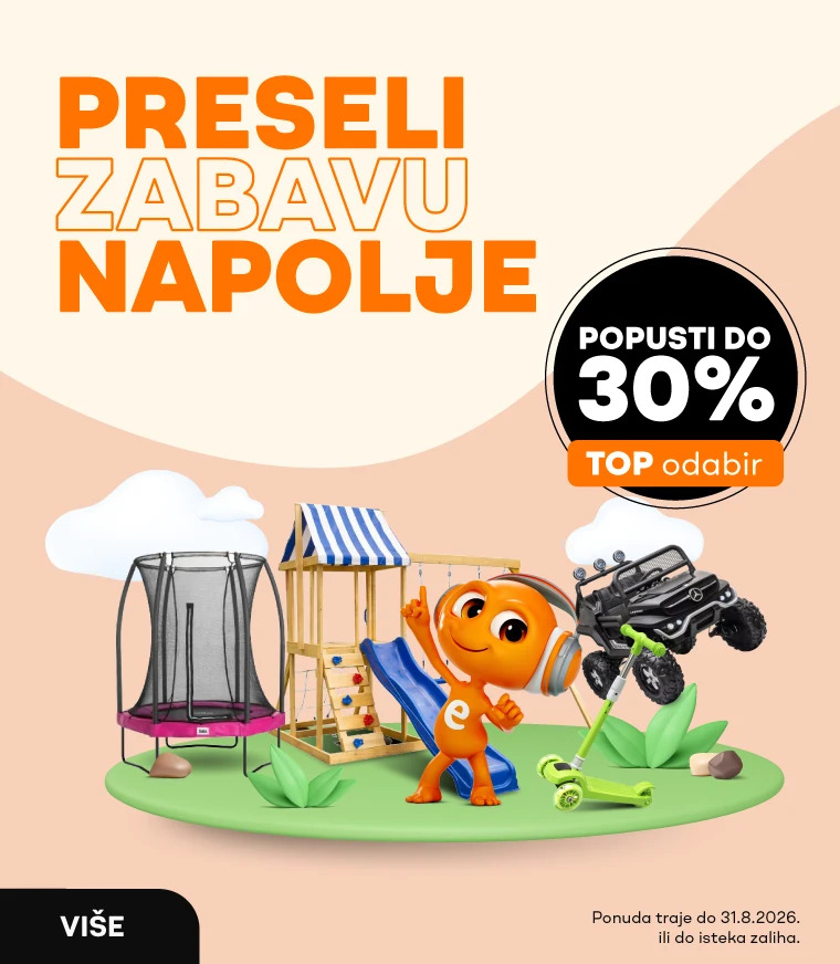 Outdoor igračke i dječja oprema na akciji uz popuste do 30%