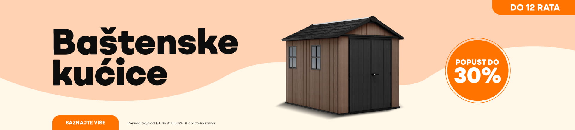 Vrtne kucice na akciji uz popuste do 30%