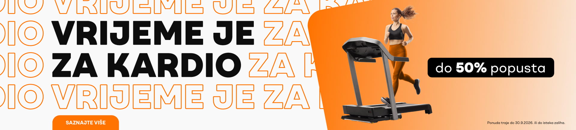 Kardio - trake za trčanje popust do 40%