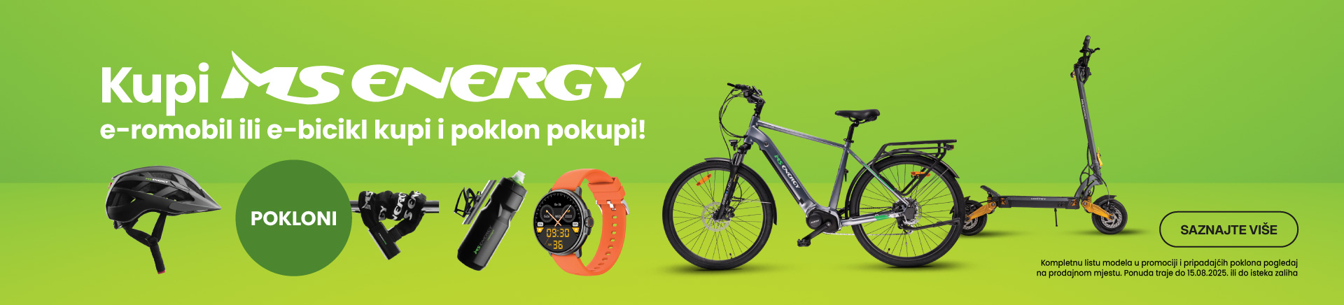 MS energy ljetna akcija elektricnih romobila i bicikla