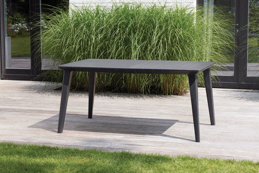 KETER stol Lima 157 x 87 x 74 cm / sivi