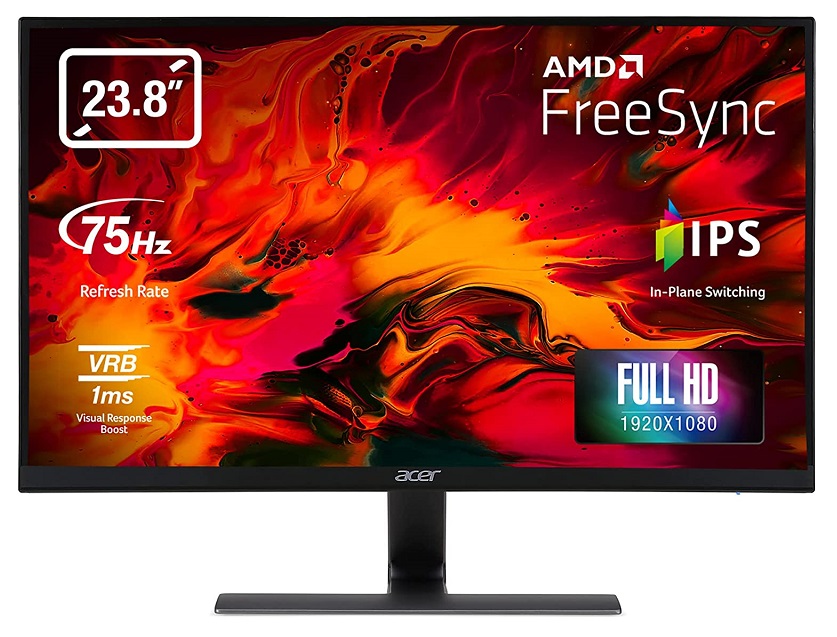 Acer monitor Nitro RG240Y Gaming, FULL HD 1920x1080, 23,8 IPS, 250 cd/m2, AMD FreeSync, HDMI, VGA, 75Hz, 1ms Acer monitor Nitro RG240Y Gaming, FULL HD 1920x1080, 23,8 IPS, 250 cd/m2, AMD FreeSync, HDMI, VGA, 75Hz, 1ms
