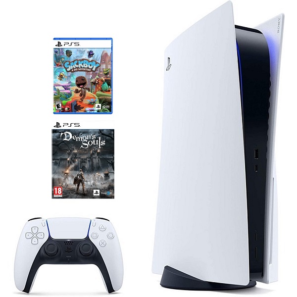 PlayStation 5 + Sackboy A Big Adventure! PS5 + Demon's Souls PS5