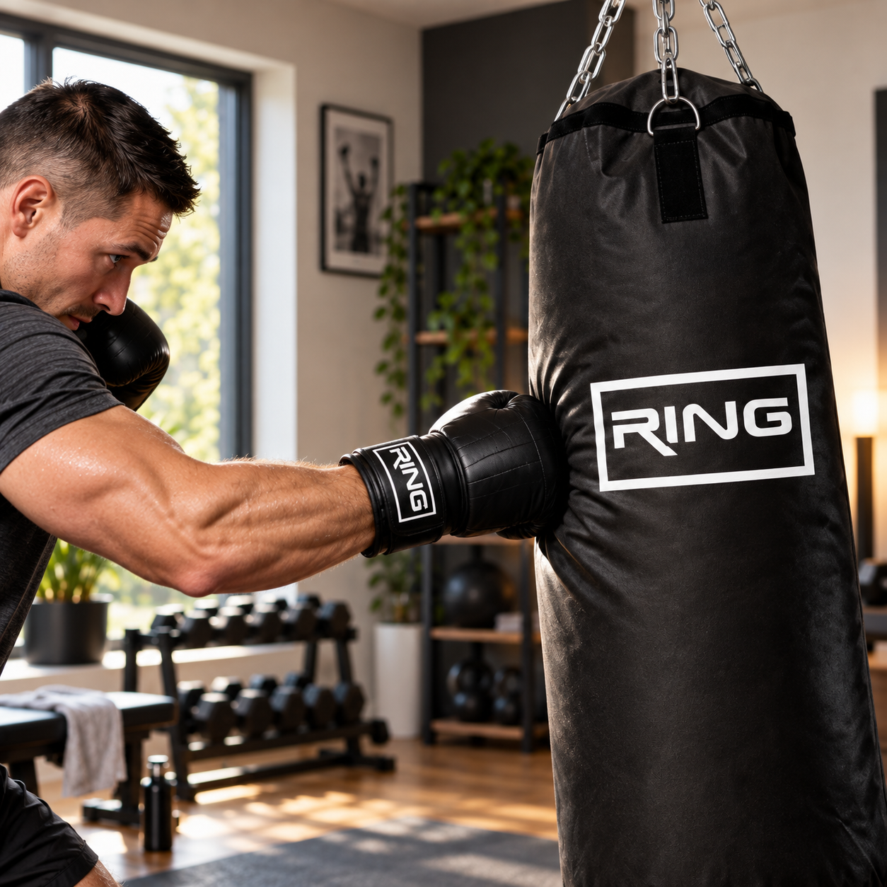 RING vreća za boks RS DZ85 Black 85 × 35 cm