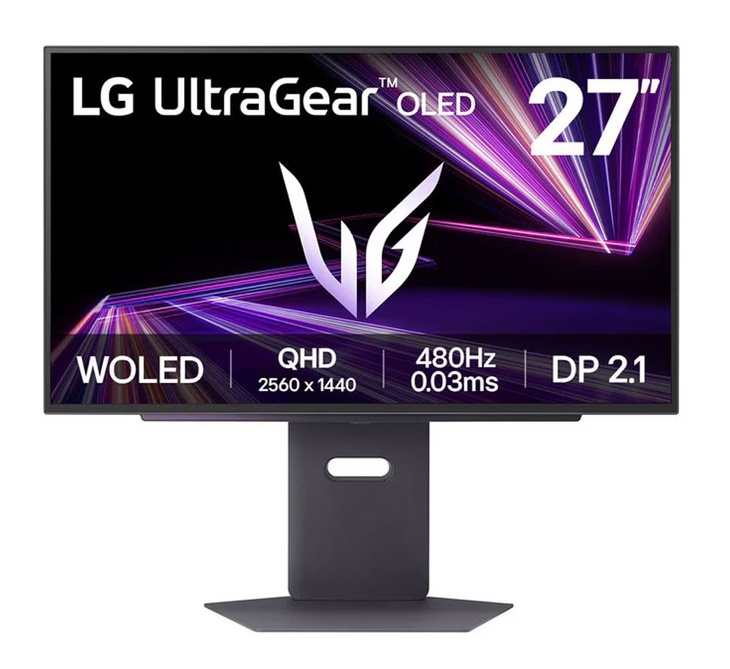 LG UltraGear monitor 27GX790A-B gaming, 27, QHD, OLED, 1300 cd/m2, HDR 400 True Black, Adaptive Sync, DP, HDMI, 480Hz, 0.03ms