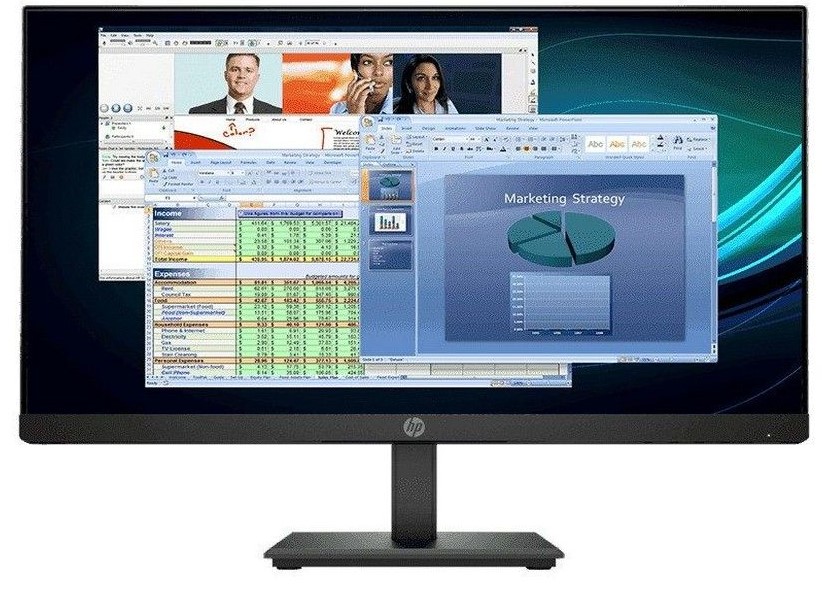 Monitor HP 5QG34AA P224, FULL HD 1920x1080, 21.5 IPS, 250 cd/m2, HDMI, DP, VGA, 60Hz, 5ms