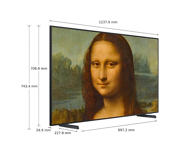 SAMSUNG QLED televizor QE55LS03BAUXXH THE FRAME, 4K Ultra HD, Smart TV, Moderan Frame dizajn, Matirani ekran, Crni **MODEL 2022**