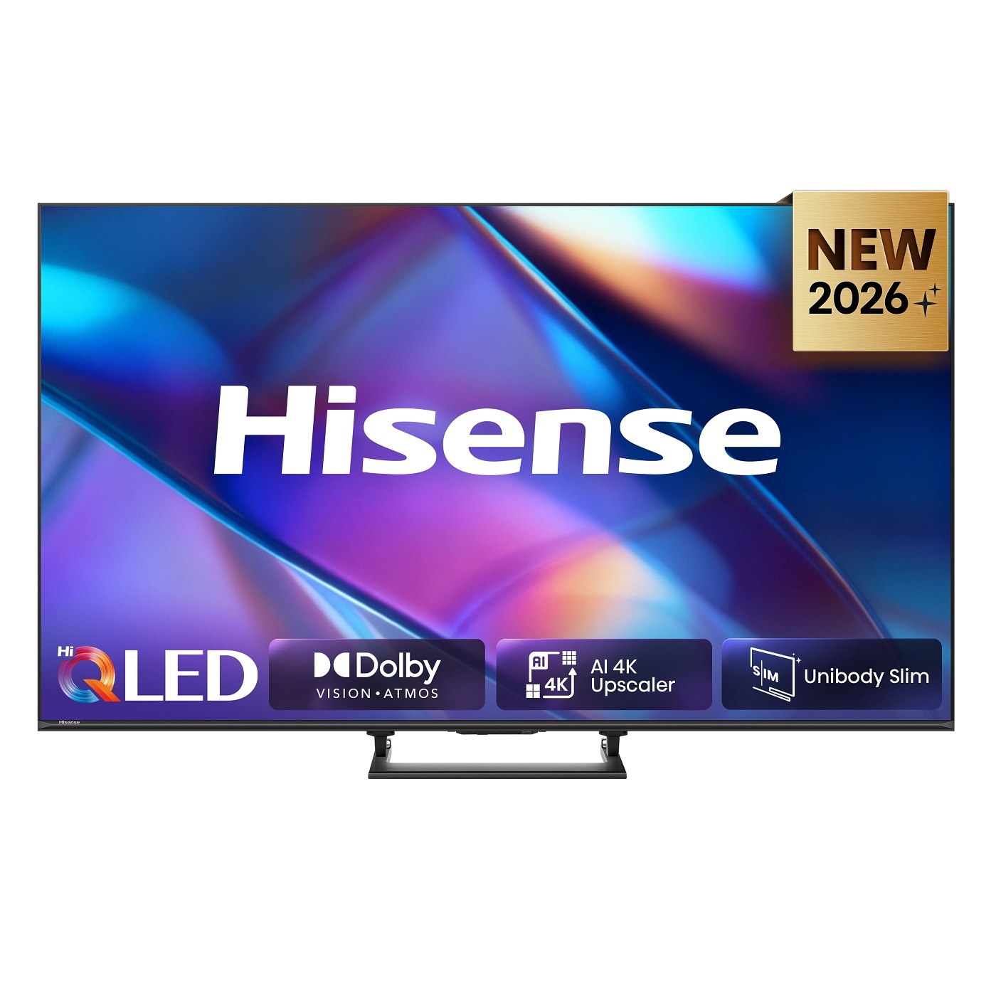 HISENSE Hi-QLED televizor 55A7S, 4K Ultra HD, Smart TV, VIDAA Smart OS, Dolby Vision IQ, HDR10+ Adaptive, Dolby Atmos, VRR 60 Hz, ALLM, AirPlay 2, Ultra Slim dizajn, Crni
