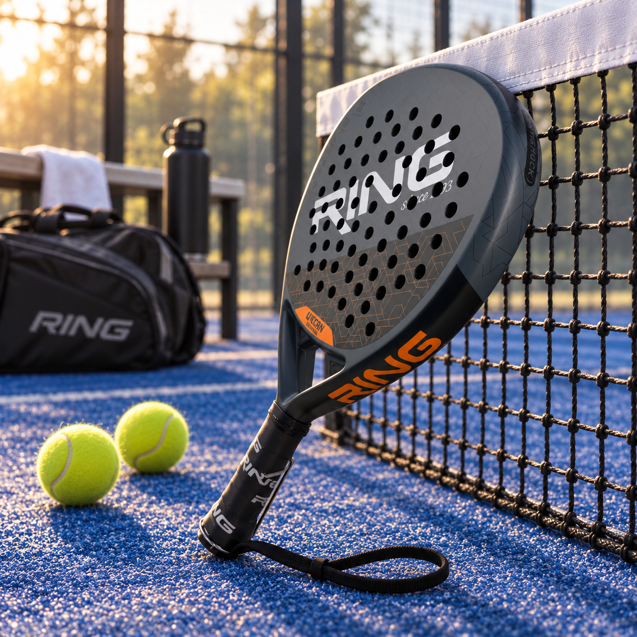 RING RX PAD URAN reket za padel s istaknutim detaljima konstrukcije