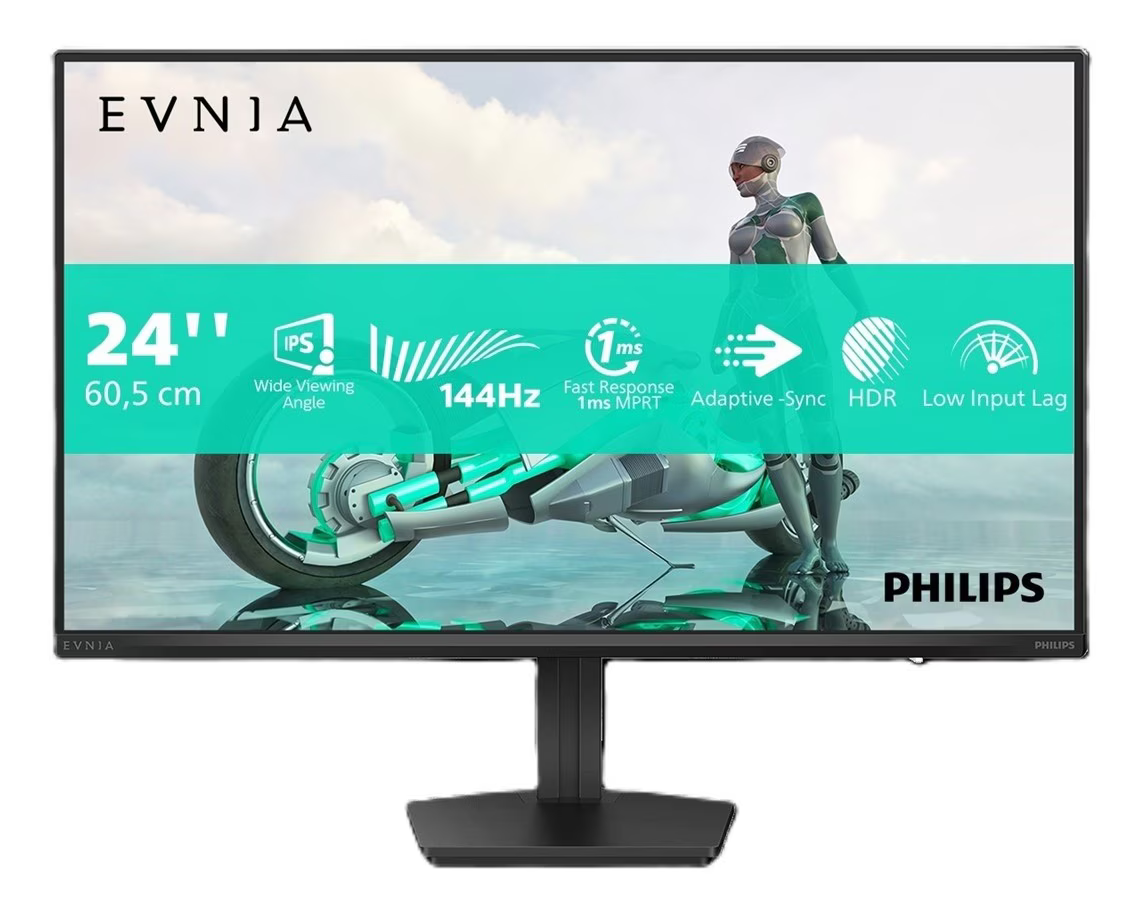 PHILIPS monitor 24M2N3200NF Evnia 3000 gaming,  24, FullHD, IPS, 300 cd/m2, Adaptive Sync, HDR10, HDMI, DP, 144Hz, 0.5ms