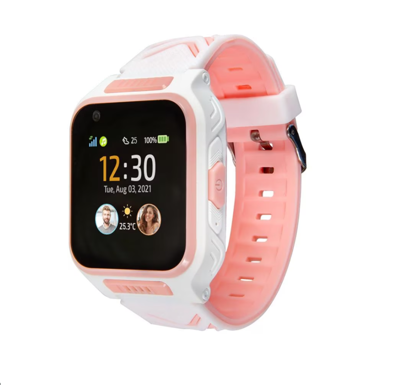MyKi 4 Kids Smart Watch, Pametni sat za djecu, SIM kartica (Nano SIM), Pink-White