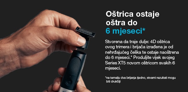 Braun Series XT5 - oštrica ostaje i do 6 mjeseci