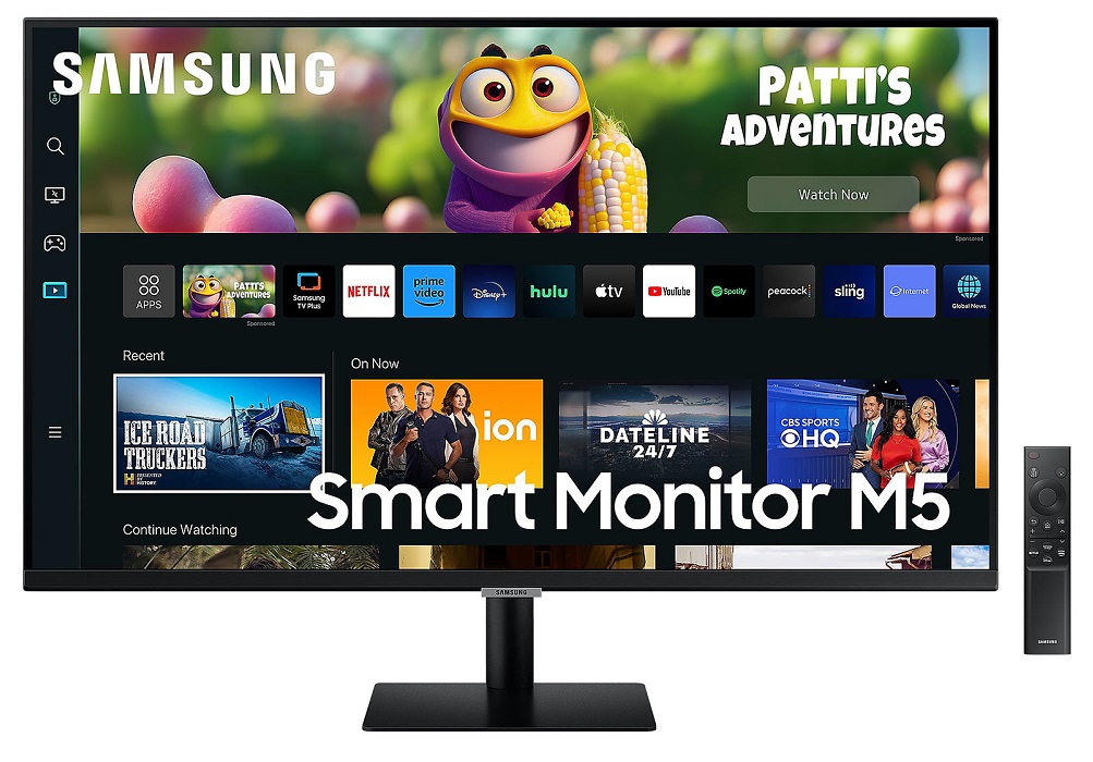 SAMSUNG monitor LS32AM500NRXEN, SMART, FULL HD 1920x1080, 32 VA, 250 cd/m2, Game mode, HDMI, USB, Zvučnici, Daljinski upravljač, 60Hz, 8ms