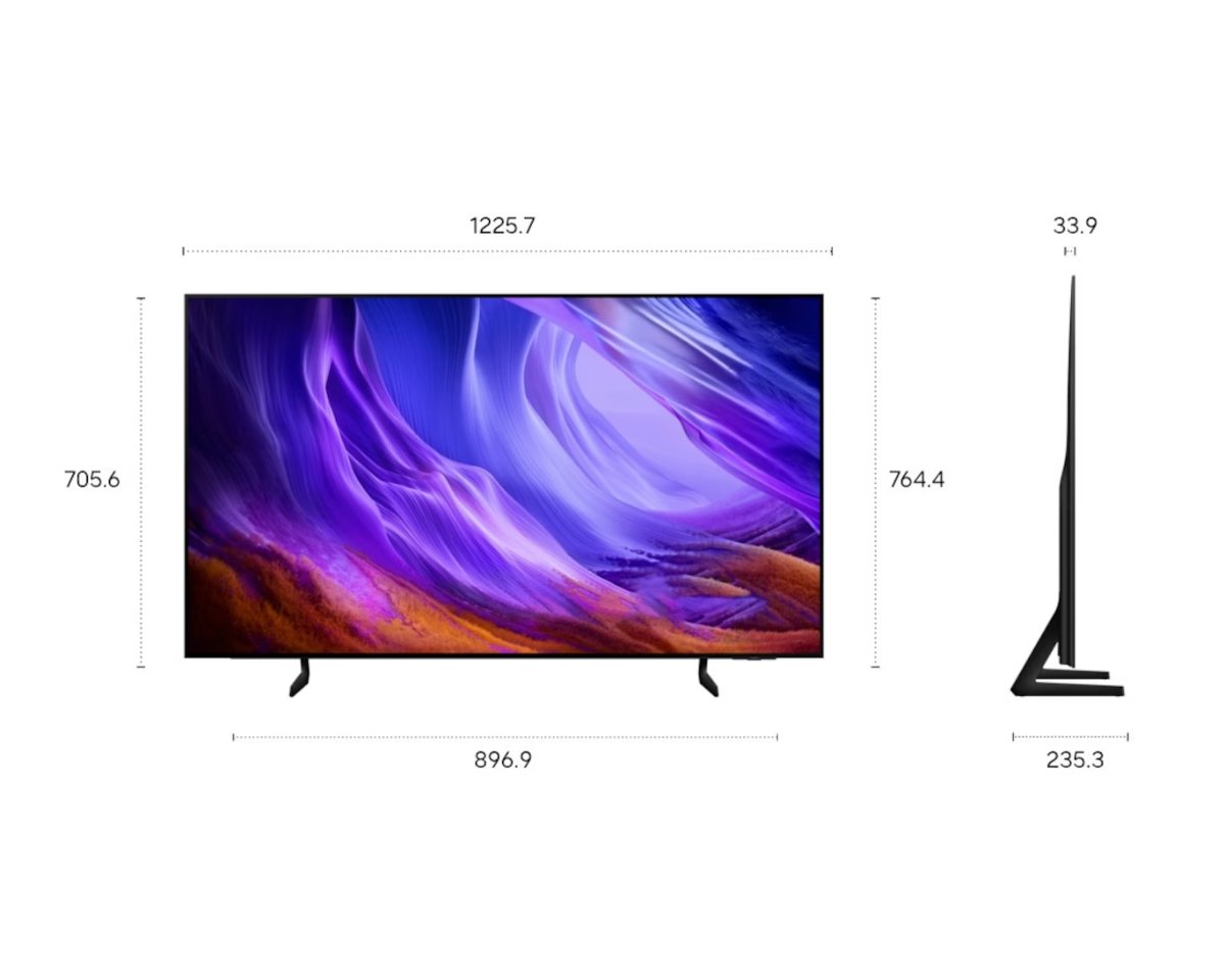 SAMSUNG OLED televizor QE55S85HAEXXH, 4K Ultra HD, Smart TV, Tizen™, NQ4 AI Gen2 procesor, Motion Xcelerator 120Hz, Dolby Atmos®, Konturni dizajn, Crna