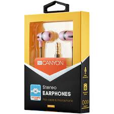 CANYON Stereo earphone with microphone, 1.2m flat cable, Orange, 22*12*12mm, 0.013kg CANYON Stereo earphone with microphone, 1.2m flat cable, Orange, 22*12*12mm, 0.013kg