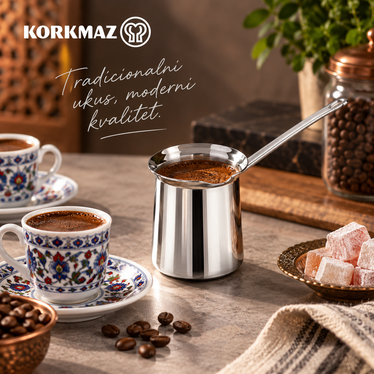 Korkmaz Classic džezva i tradicionalna bosanska kafa