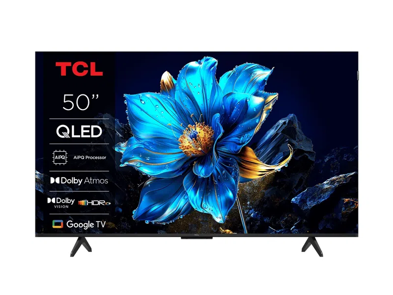 TCL QLED televizor 50T69C, 4K Ultra HD, Smart, Google TV, AiPQ procesor, Dolby Vision · Atmos, HDR10+, HVA panel