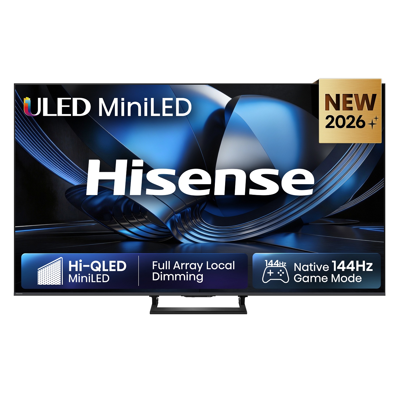 Hisense ULED MiniLED 55U7SE, 4K Ultra HD, Smart TV, VIDAA, Smart OS, 144 Hz, Integrisan subwoofer, Dolby Vision·Atmos, crni