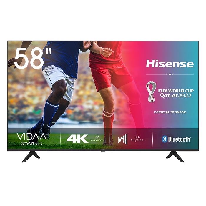 Hisense LED televizor 58A7100F, 4K Ultra HD, Smart, VIDAA U3.0, Quad Core, Crni