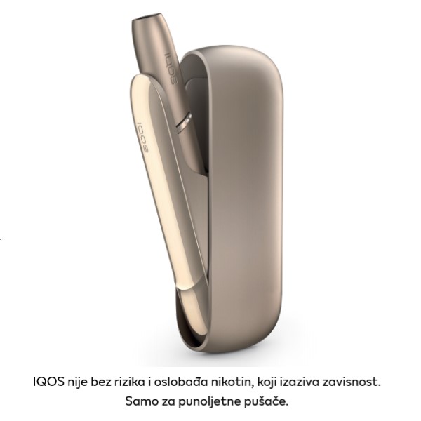 IQOS 3 DUO uređaj, Brilliant Gold