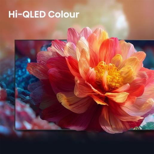 HISENSE Hi-QLED televizor 85E7S, 4K Ultra HD, Smart TV, VIDAA Smart OS, Dolby Vision IQ, HDR10+ Adaptive, Dolby Atmos, VRR 60 Hz, ALLM, AirPlay 2, AI Scenario, 3D Sound Upscaler, Metalni okvir, Crni