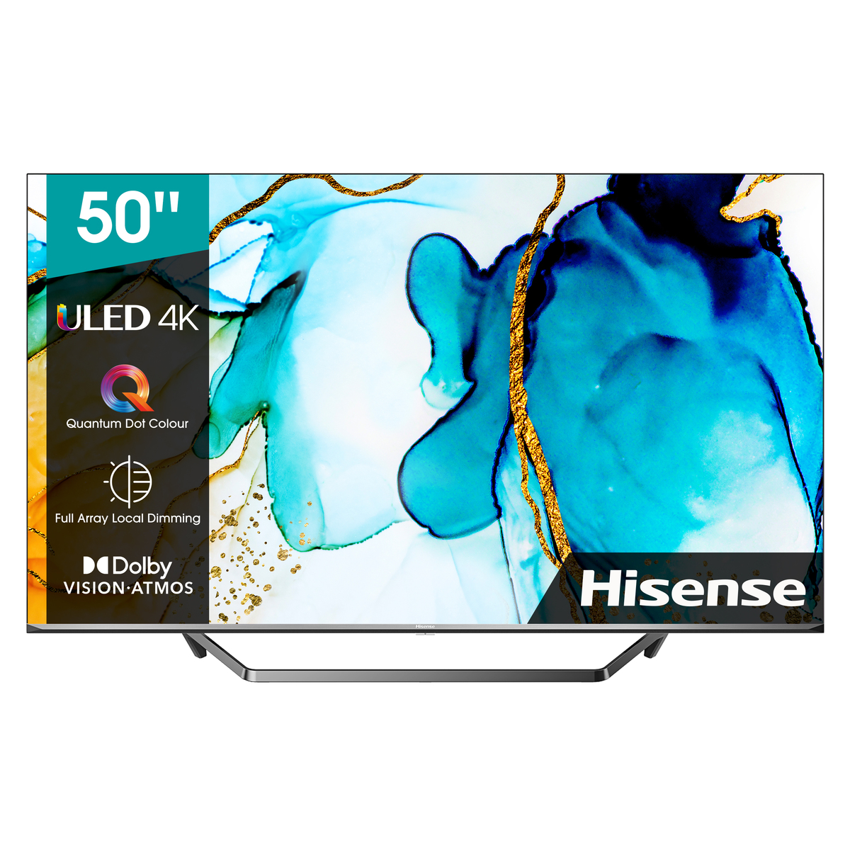 Hisense ULED televizor 50U7QF, 4K Ultra HD, Smart, VIDAA U4.0, Quad Core, Sivi
